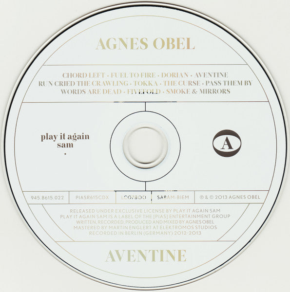 Agnes Obel : Aventine (Album,Reissue)
