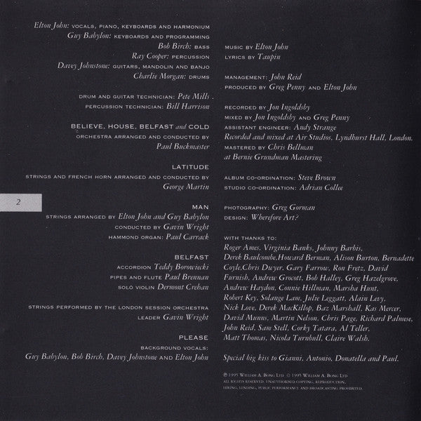 Elton John : Made In England (CD, Album)