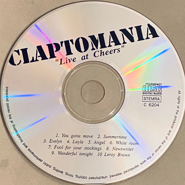 Claptomania : Live At Cheers (Album)