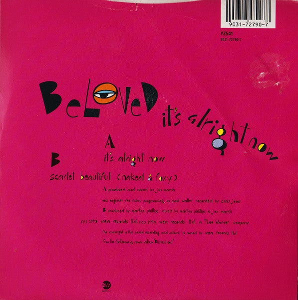 Beloved, The : It's Alright Now (7",45 RPM,Single,Stereo)
