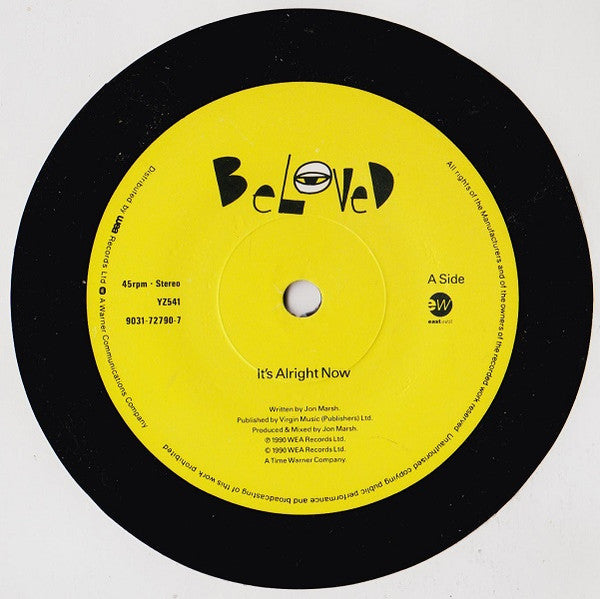 Beloved, The : It's Alright Now (7",45 RPM,Single,Stereo)