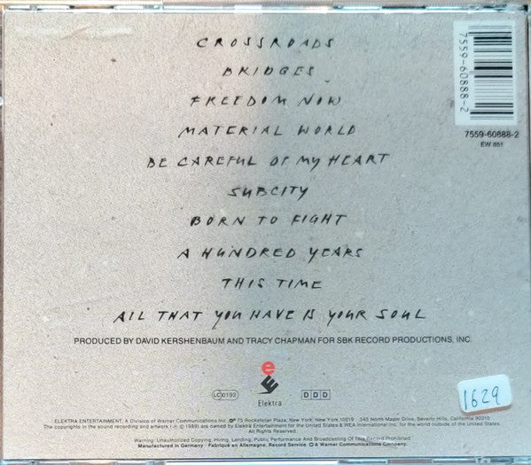 Tracy Chapman : Crossroads (Album,Reissue)