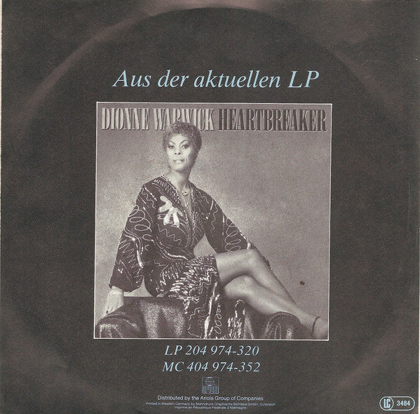 Dionne Warwick : Take The Short Way Home (7",Single,45 RPM)
