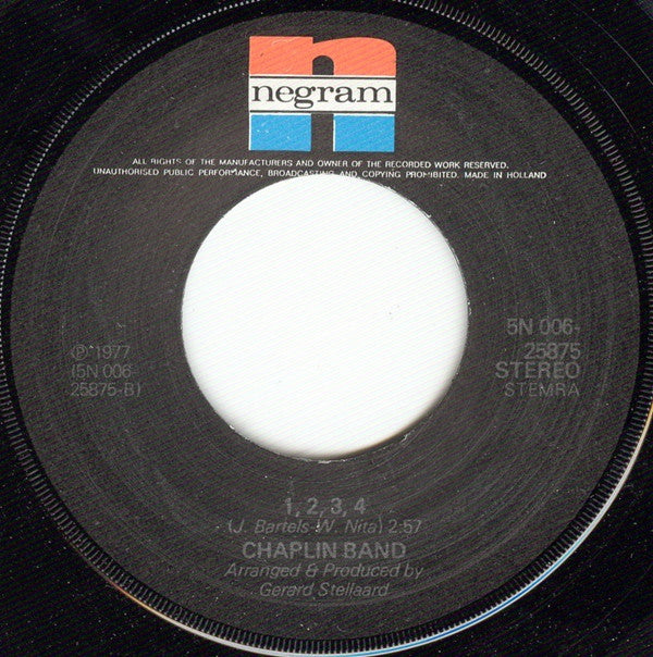 Chaplin Band, The : The Party Is Over (7",45 RPM,Single,Stereo)