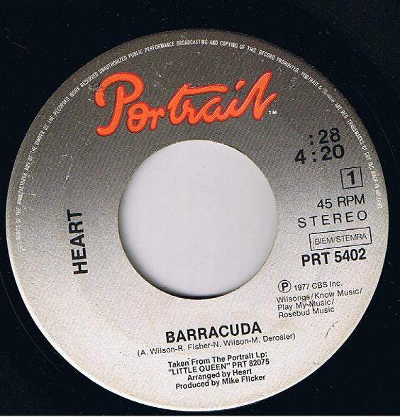 Heart : Barracuda (7",45 RPM,Single)