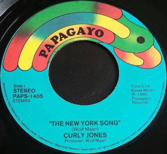 Curly Jones : The New York Song (7",45 RPM)