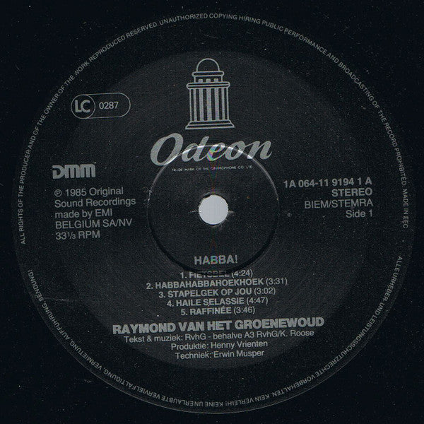 Raymond van het Groenewoud : Habba! (LP,Album,Stereo)