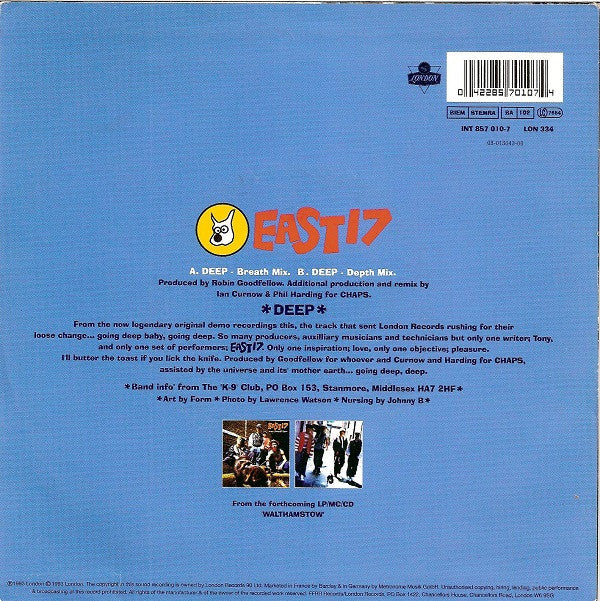 East 17 : Deep (7",45 RPM,Single)