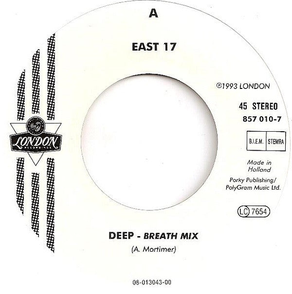 East 17 : Deep (7",45 RPM,Single)