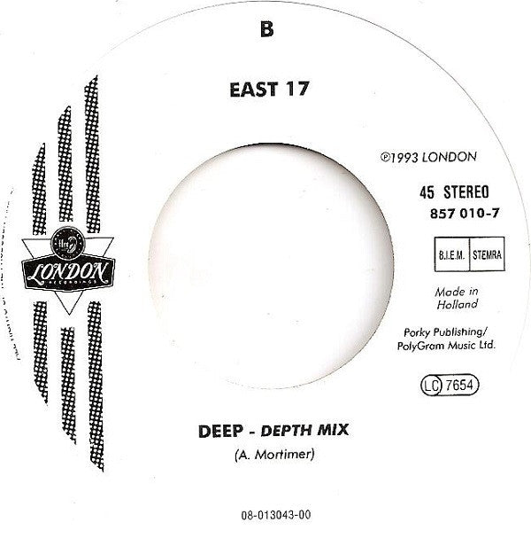 East 17 : Deep (7",45 RPM,Single)