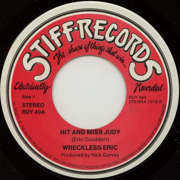 Wreckless Eric : Hit And Miss Judy (7",Single)