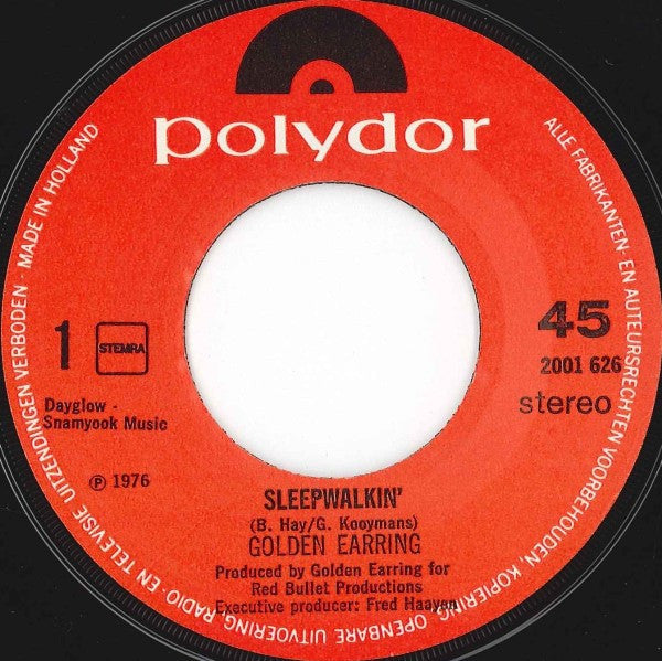 Golden Earring : Sleepwalkin' (7",45 RPM,Single)