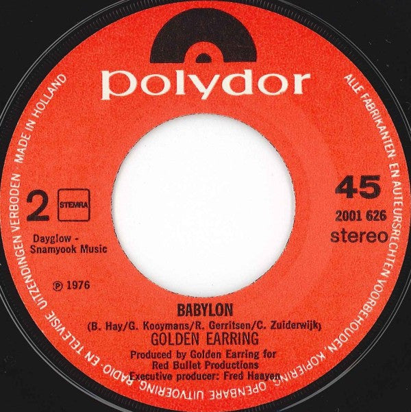 Golden Earring : Sleepwalkin' (7",45 RPM,Single)