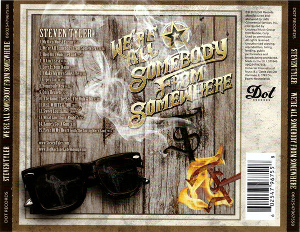 Steven Tyler : We're All Somebody From Somewhere  (Album)