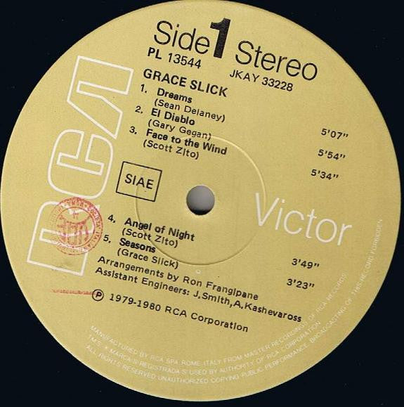 Grace Slick : Dreams (LP,Album)