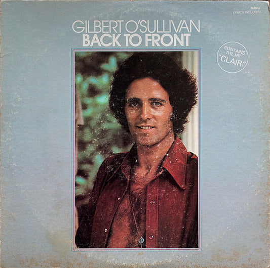 Gilbert O'Sullivan : Back To Front (LP,Album)