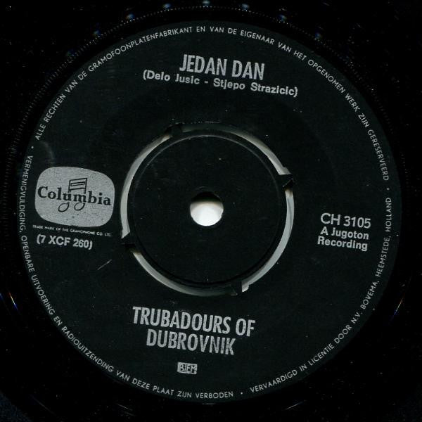 Dubrovački Trubaduri : Jedan Dan (7",45 RPM,Single)