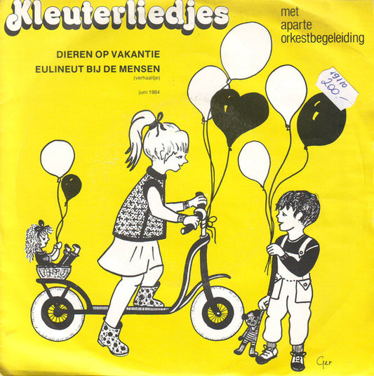 Hans Peters Jr., Kinderkoor Lidy Peters, Lea Smulders, Trudy Libosan : Dieren Op Vakantie / Eulineut Bij De Mensen (7",45 RPM,Single)