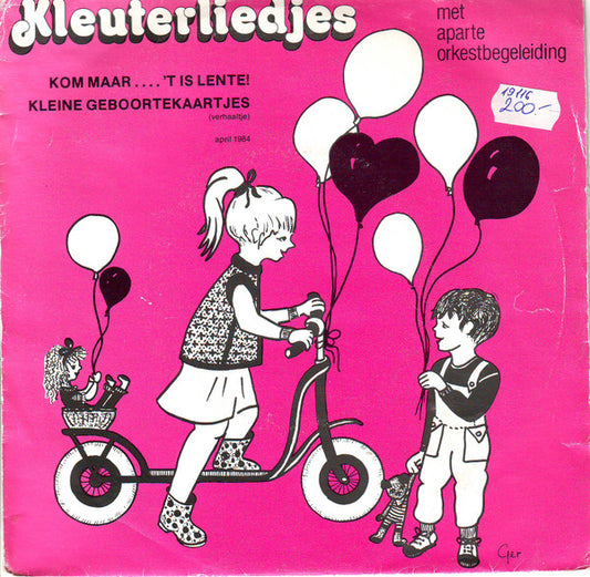 Hans Peters Jr., Kinderkoor Lidy Peters, Thera Coppens, Irene Poorter : Kom Maar....'t Is Lente! / Kleine Geboortekaartjes (7",45 RPM,Single)