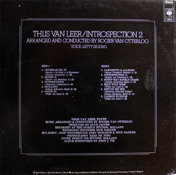 Thijs van Leer : Introspection 2 (LP,Album,Stereo)