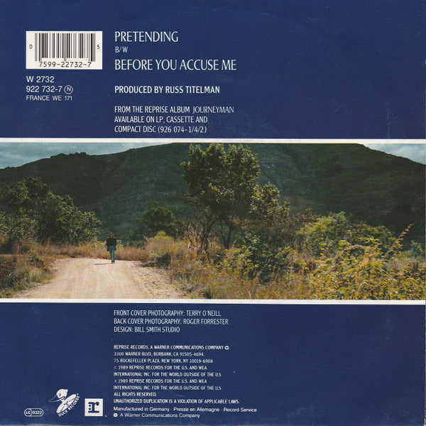 Eric Clapton : Pretending (7",45 RPM,Single,Stereo)