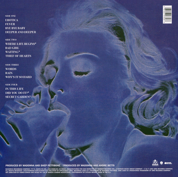 Madonna : Erotica (LP,Album,Reissue,Repress)