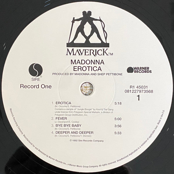 Madonna : Erotica (LP,Album,Reissue,Repress)