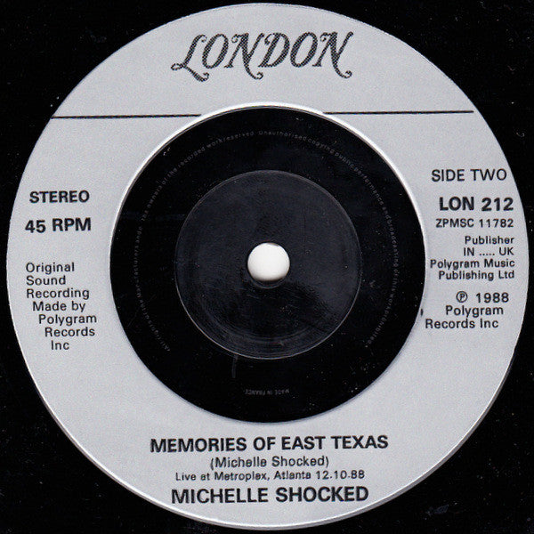 Michelle Shocked : If Love Was A Train (7",Single,45 RPM)