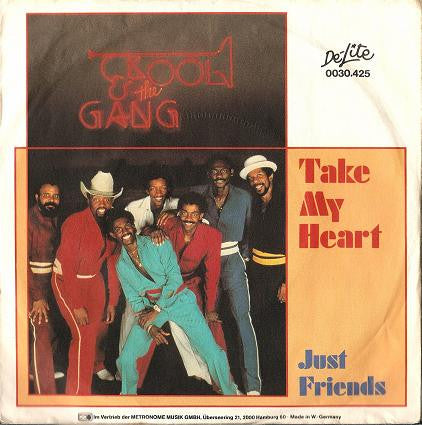 Kool & The Gang : Take My Heart (7",45 RPM,Single,Stereo)