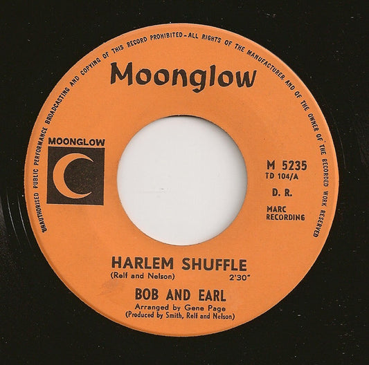 Bob & Earl : Harlem Shuffle (7",45 RPM,Single)