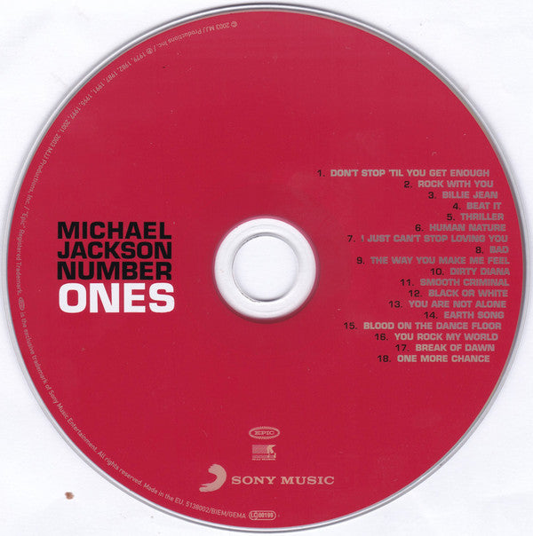 Michael Jackson : Number Ones (Compilation,Repress)