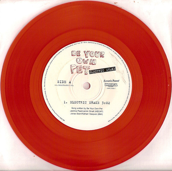 Be Your Own Pet : Electric Shake (7",Single,45 RPM,Promo)