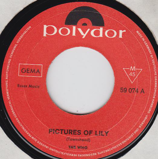 Who, The : Pictures Of Lily / Doctor! Doctor! (7",45 RPM,Single,Mono)