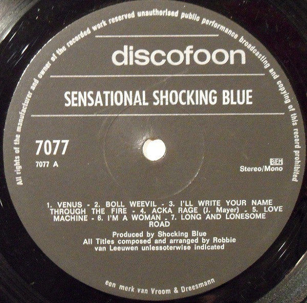 Shocking Blue : Sensational (LP,Compilation)
