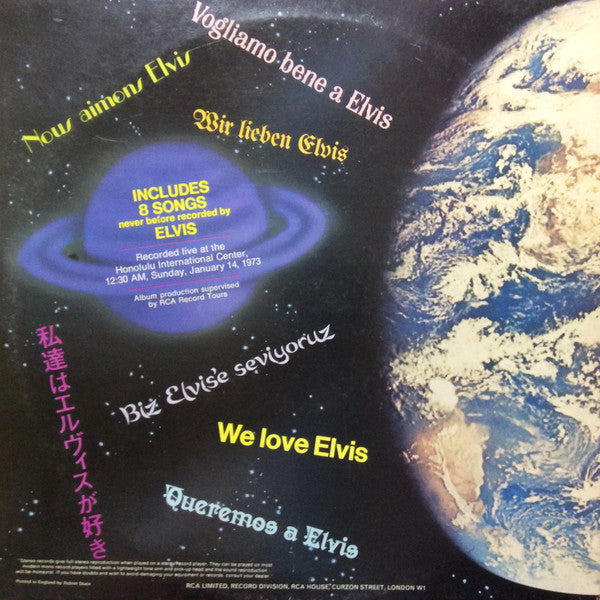 Elvis Presley : Aloha From Hawaii Via Satellite (LP,Album,Reissue,Repress,Stereo)
