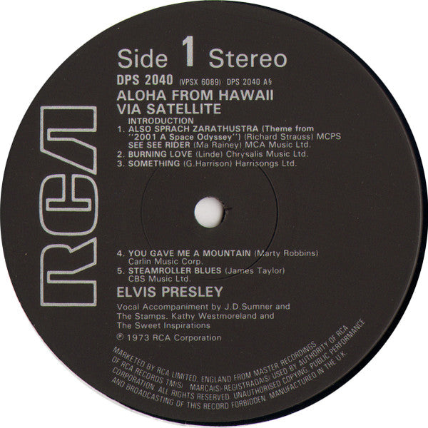Elvis Presley : Aloha From Hawaii Via Satellite (LP,Album,Reissue,Repress,Stereo)
