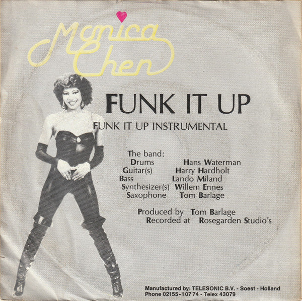 Monica Chen : Funk It Up (7",45 RPM,Single,Stereo)