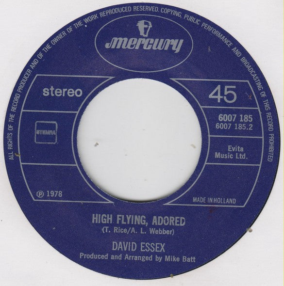 David Essex : Oh What A Circus (7",Single,45 RPM)