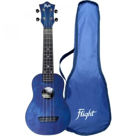 Flight Travel Series TUS35 Dark Blue sopraan ukelele met gigbag