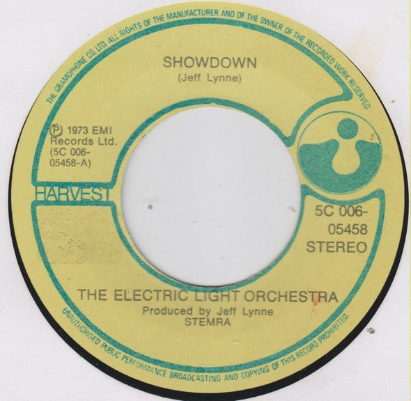 Electric Light Orchestra : Showdown / In Old England Town (Boogie No2) (7",45 RPM,Single)