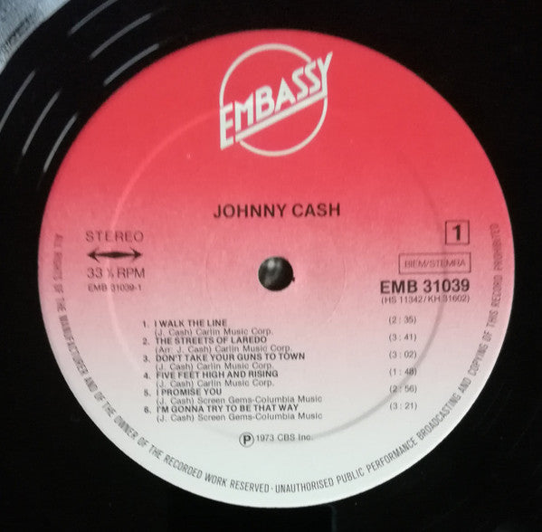 Johnny Cash : Johnny Cash (LP,Compilation)