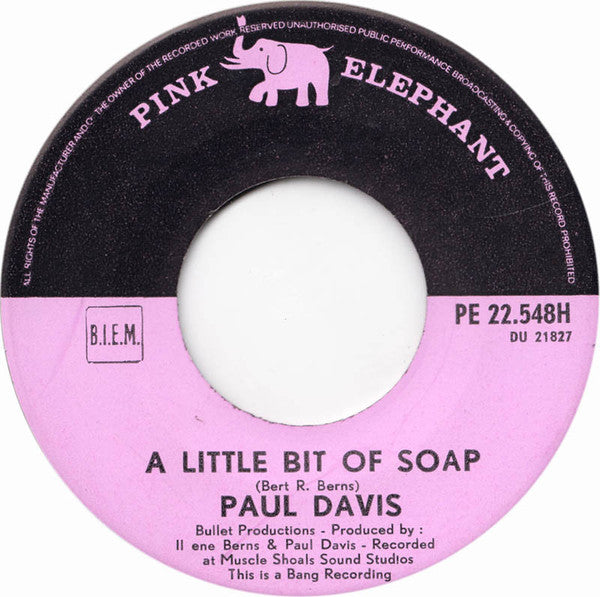 Paul Davis (3) : A Little Bit Of Soap (7",45 RPM,Single)