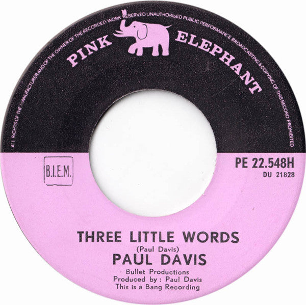 Paul Davis (3) : A Little Bit Of Soap (7",45 RPM,Single)