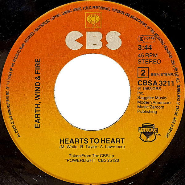 Earth, Wind & Fire : Spread Your Love (7",45 RPM,Stereo)