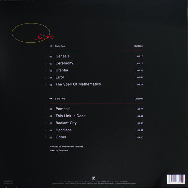 Deftones : _Ohms (LP,Album,Stereo)