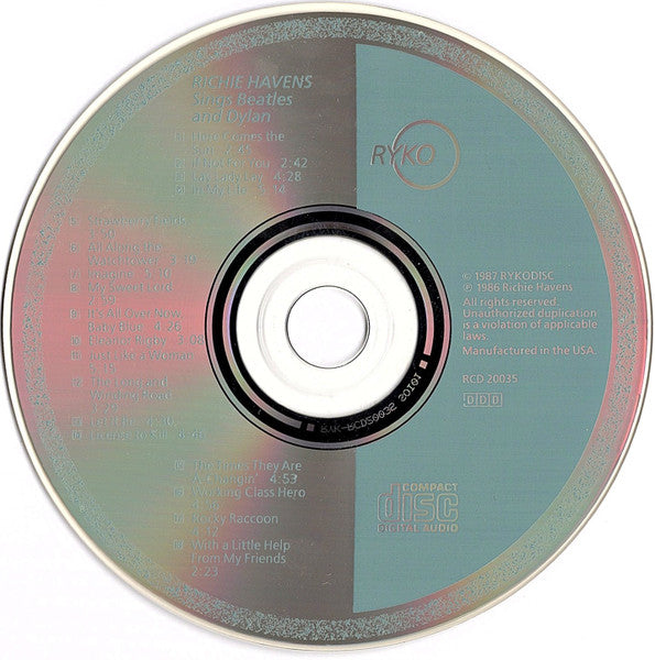 Richie Havens : Sings Beatles And Dylan (Old & New, Together & Apart) (Album)