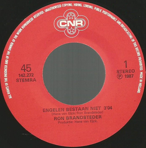 Ron Brandsteder : Engelen Bestaan Niet (7",Single,45 RPM)