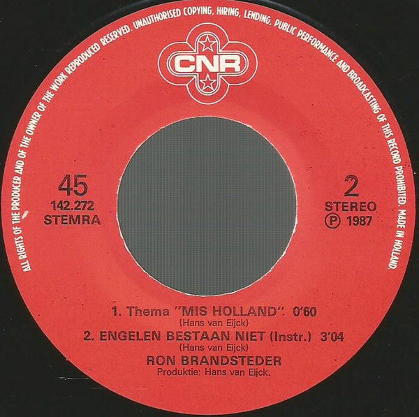 Ron Brandsteder : Engelen Bestaan Niet (7",Single,45 RPM)