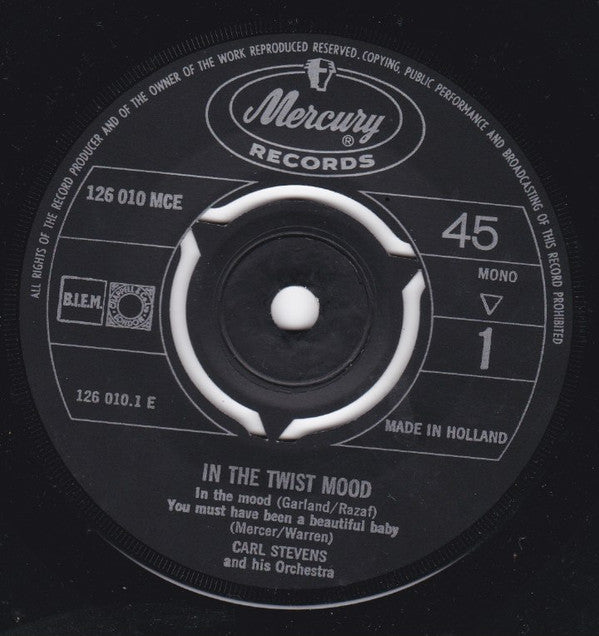 Carl Stevens & His Orchestra : In The Twist Mood (7",45 RPM,EP,Mono)