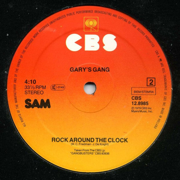 Gary's Gang : Showtime / Rock Around The Clock (12",33 ⅓ RPM)